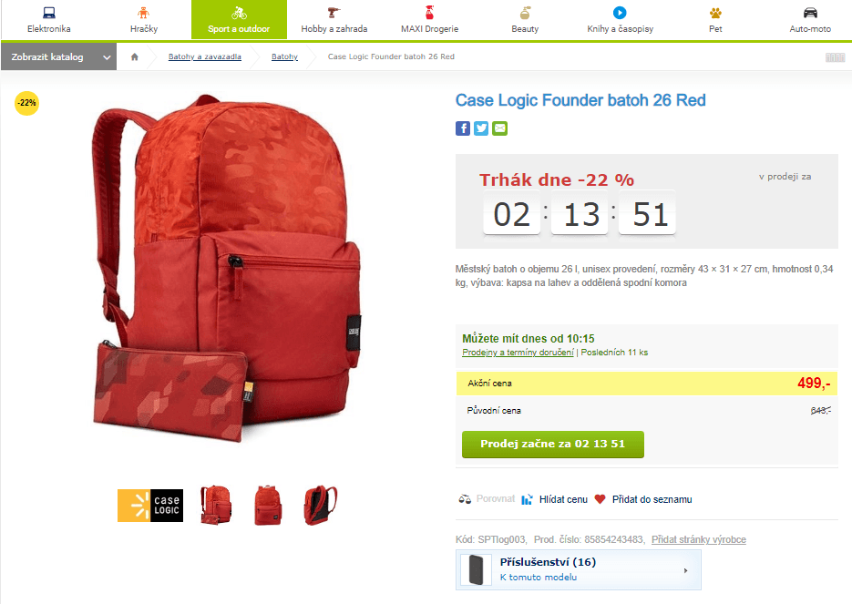 Městský batoh Case Logic Founder 26l