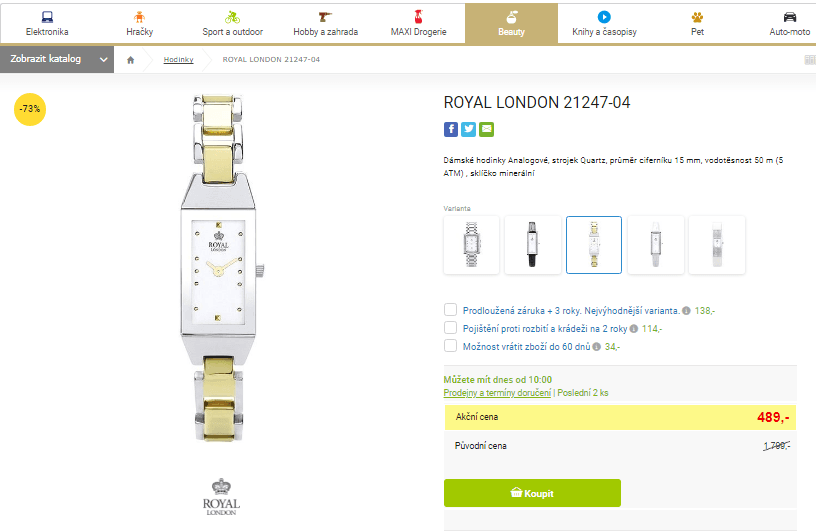 Dámské hodinky Royal London 21247-04