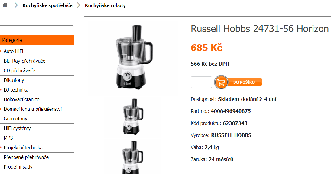 Kuchyňský robot Russell Hobbs