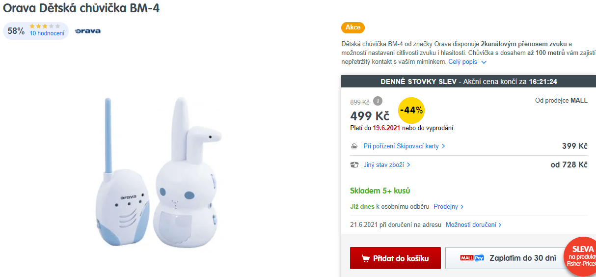 Dětská chůvička Orava