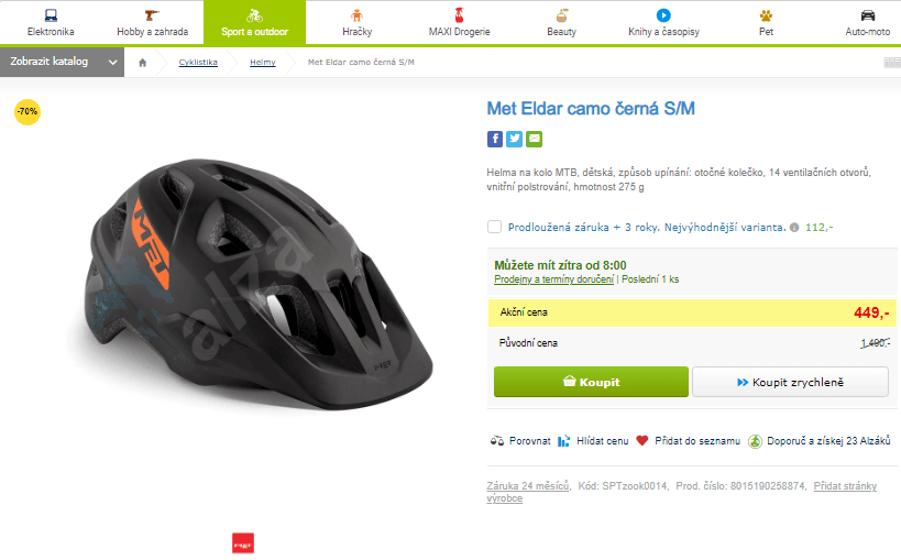 Dětská helma Met Eldar camo černá S/M