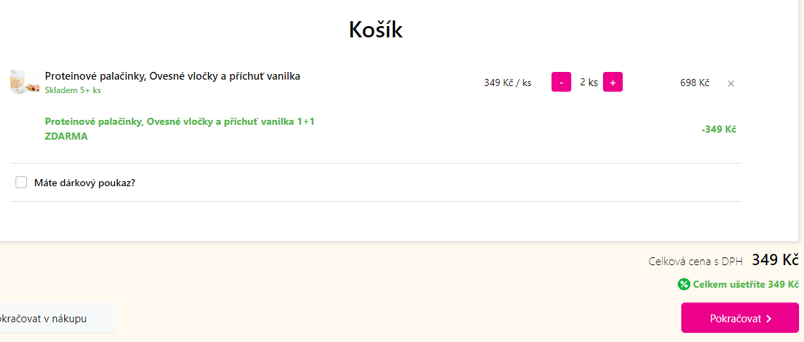 Proteinové palačinky - ovesné vločky 350g