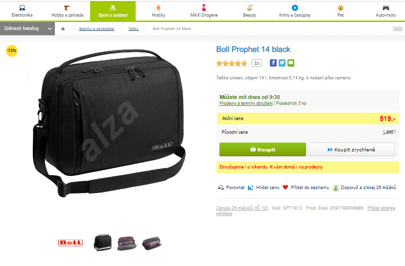 Elegantní brašna Boll Prophet 14