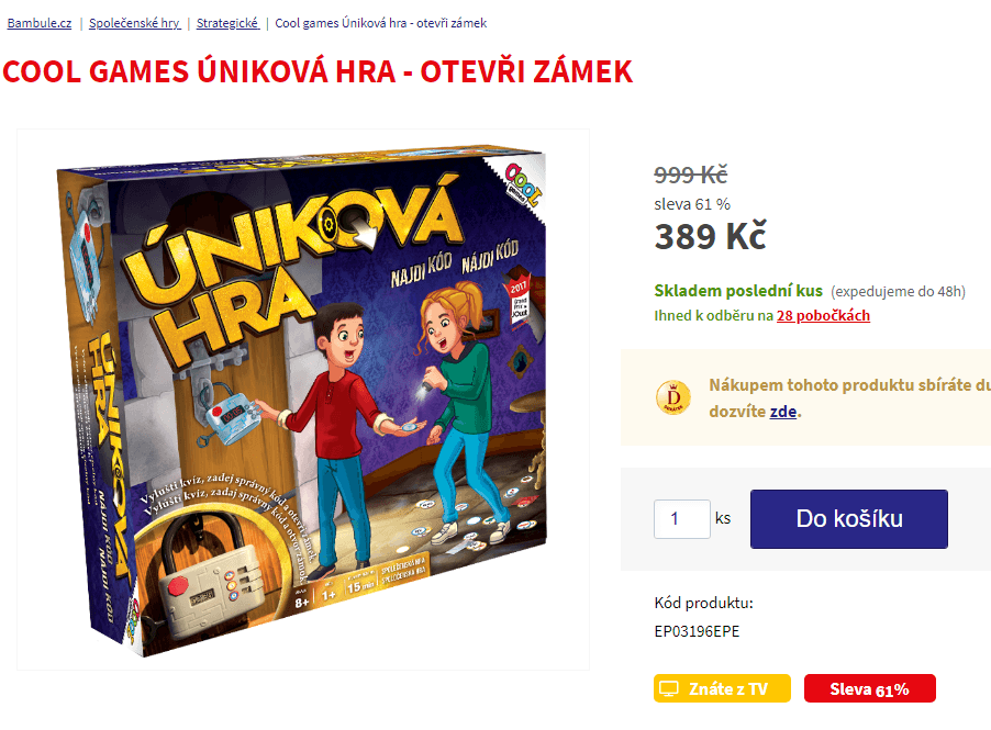 Úniková hra otevři zámek Cool Games