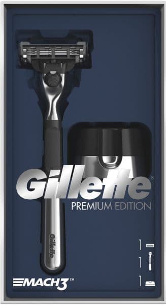 Strojek GILLETTE Mach3 Set + Stojan