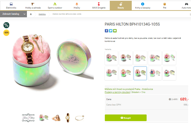 Dárková sada Paris Hilton BPH10134G-105S