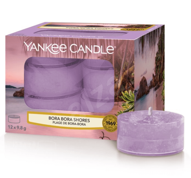 12 vonných svíček YANKEE CANDLE Bora Bora