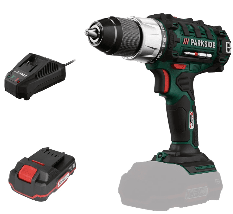 Aku šroubovák Parkside, aku + nabíječka