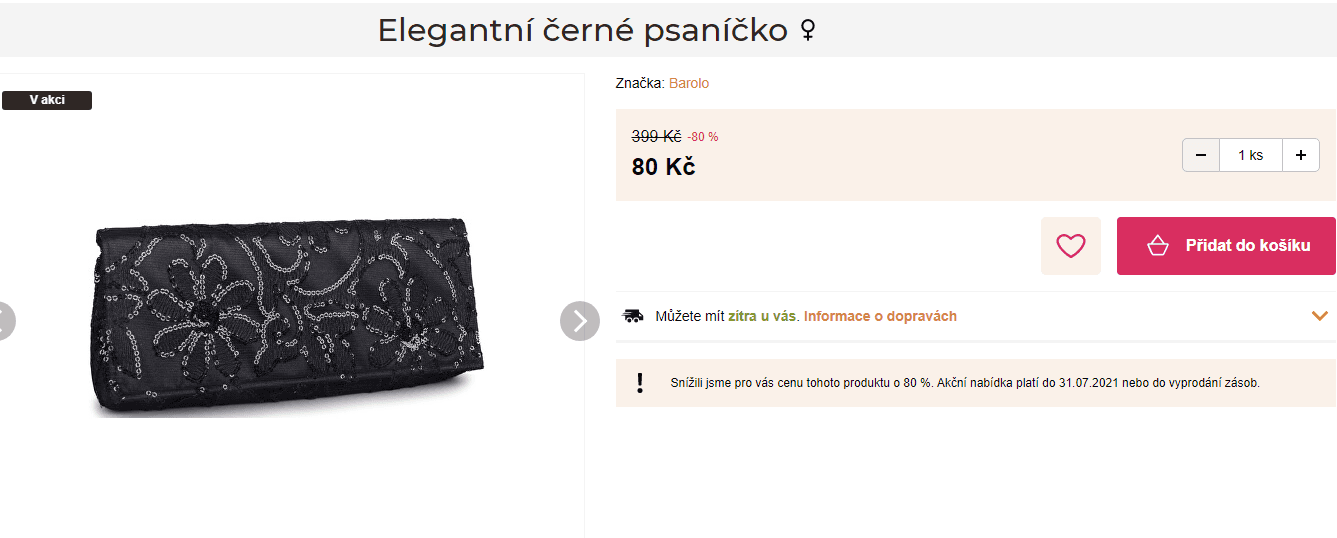 Elegantní černé psaníčko Barolo
