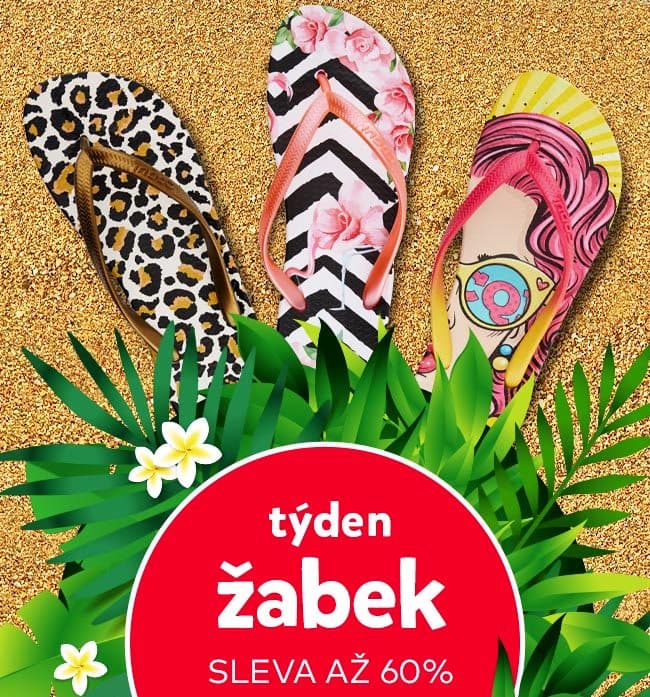 Sleva 20% na všechny žabky