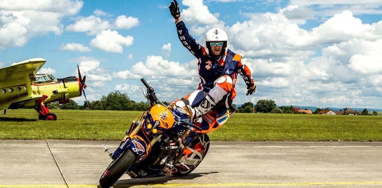 Kaskadérská motocyklová show