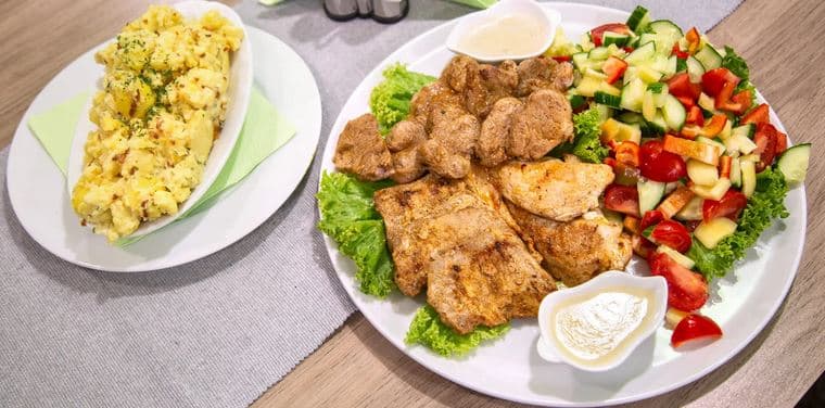 Steak menu z grilu