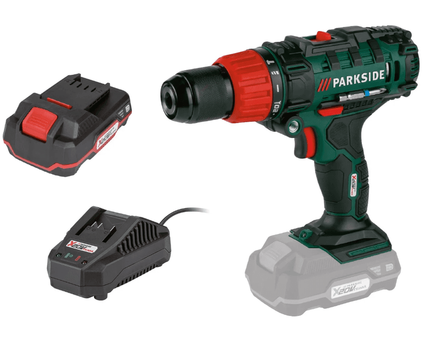 Aku příklepová vrtačka Parkside