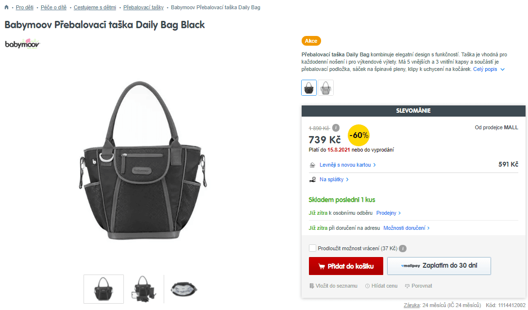 Přebalovací taška Babymoov Daily Bag