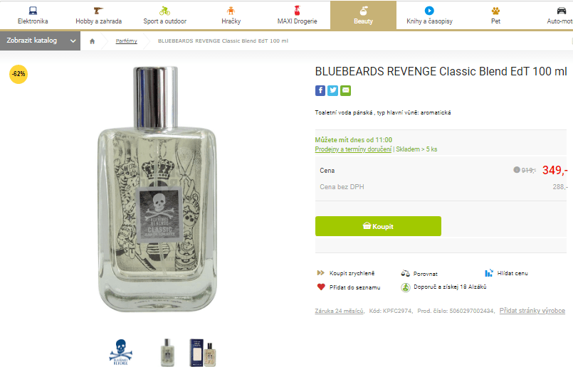 Bluebeards Revenge Classic Blend EdT 100 ml