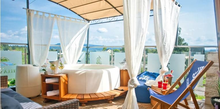 Privátní wellness na střeše hotelu pro 2 osoby