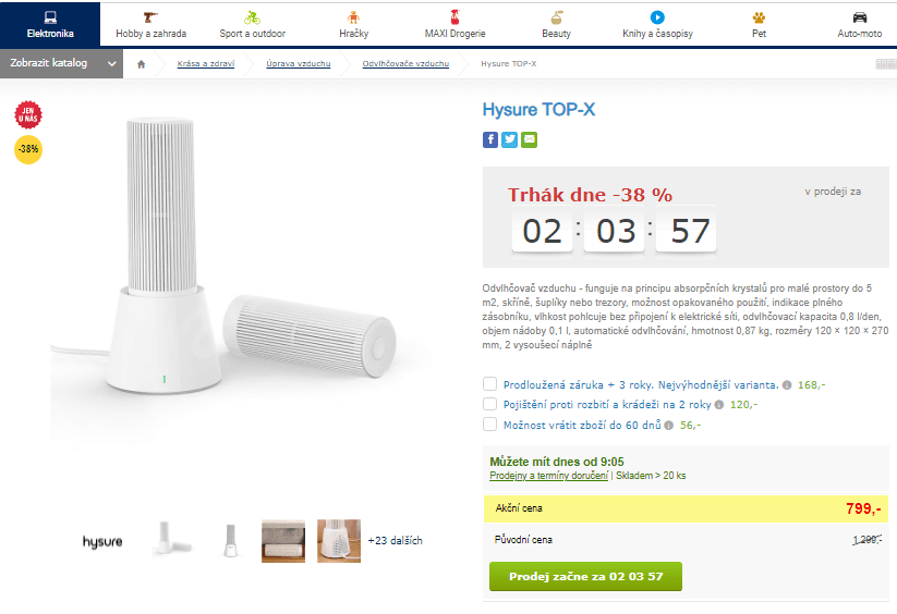 Odvlhčovač vzduchu Hysure TOP-X