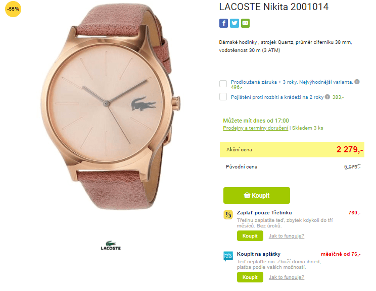 Dámské hodinky LACOSTE Nikita 