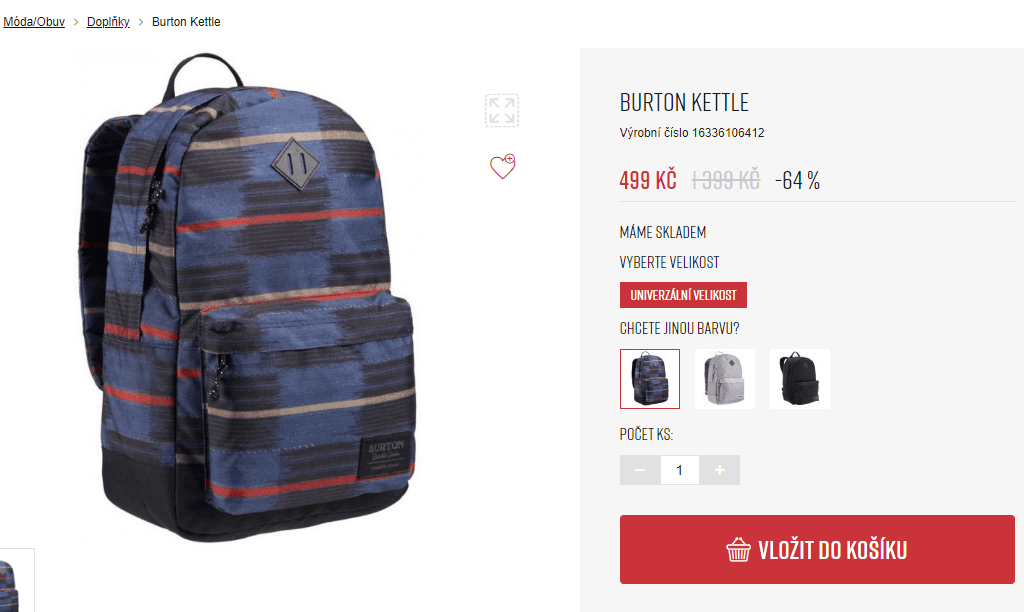 Batoh Burton Kettle, objem 20 l