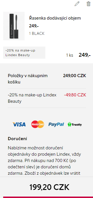Extra sleva 20% na make up