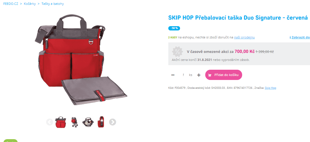 Přebalovací taška Skip Hop Duo Signature