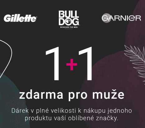 1+1 zdarma na Gillette, Garnier a Bull Dog