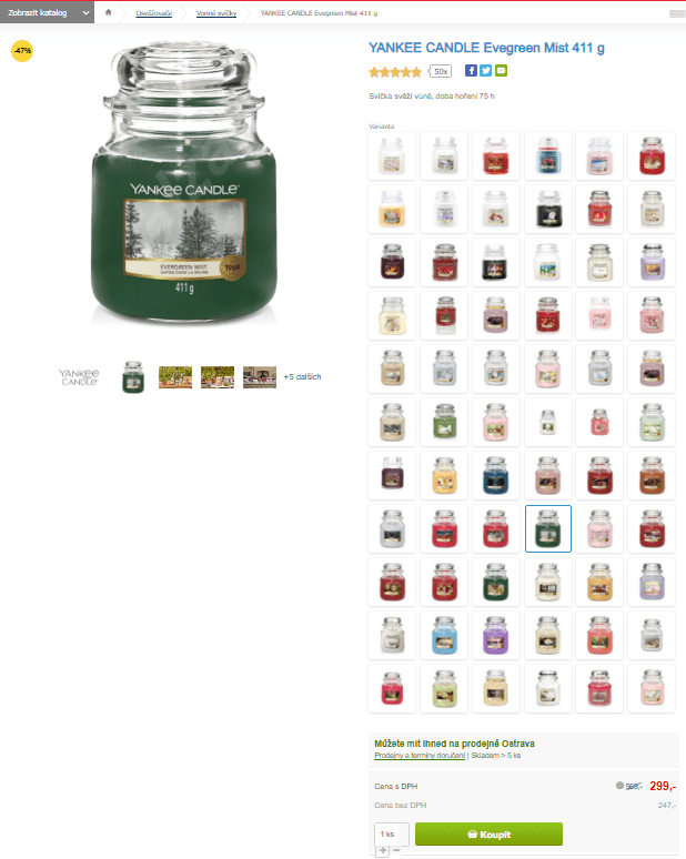 Yankee Candle Evegreen Mist 411 g