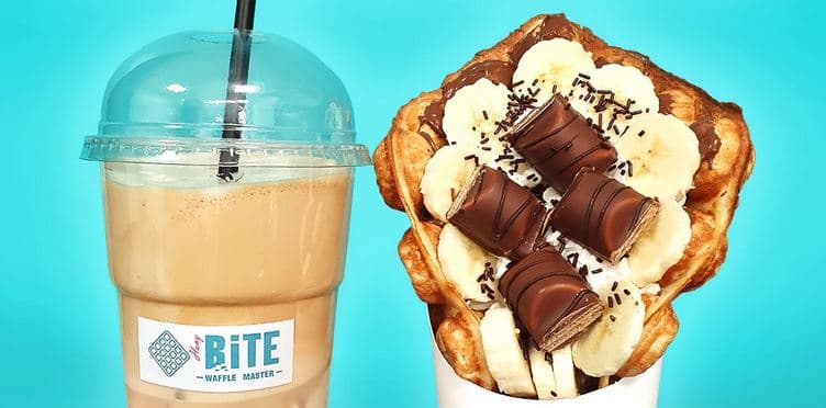 1× nadupaná sladká bubble waffle
