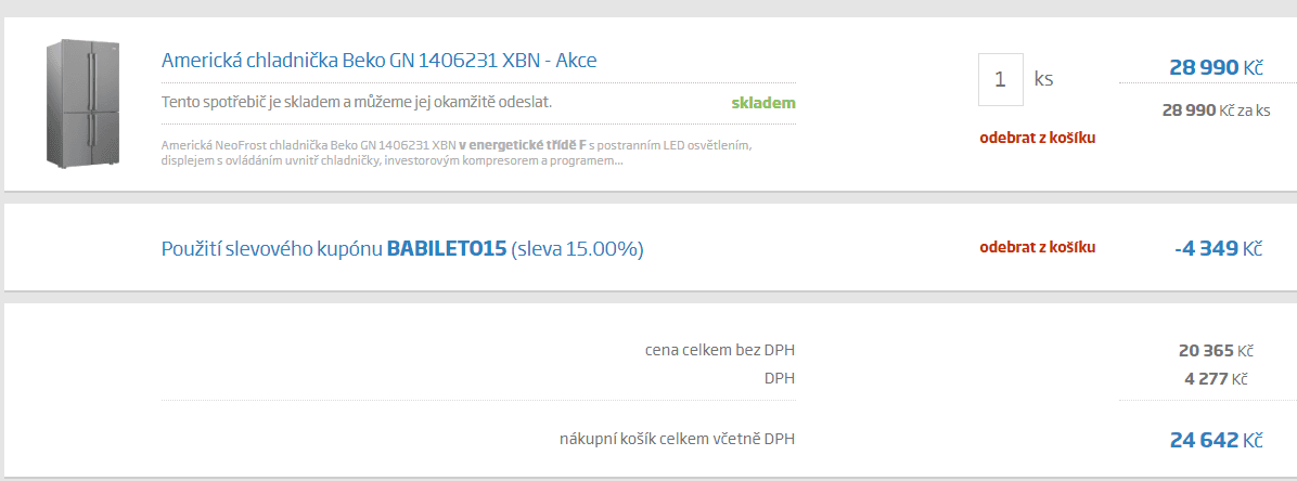Americká lednice Beko, 541 l, NeoFrost