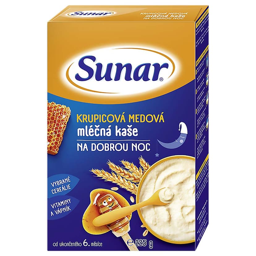 Akce 3za2 na kaše, nápoje a příkrmy Sunar