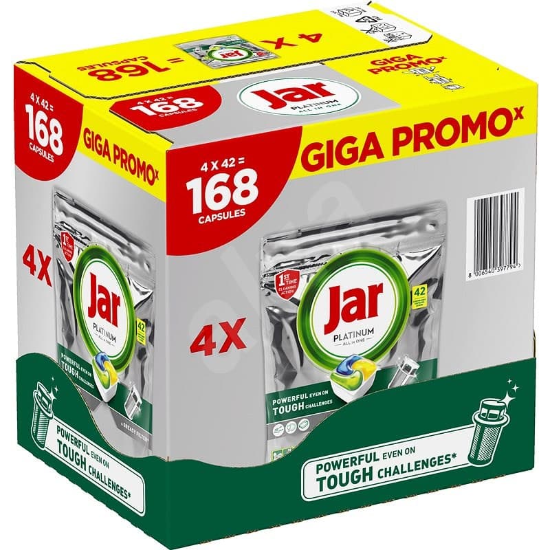Tablety Jar Platinum Lemon 168 ks