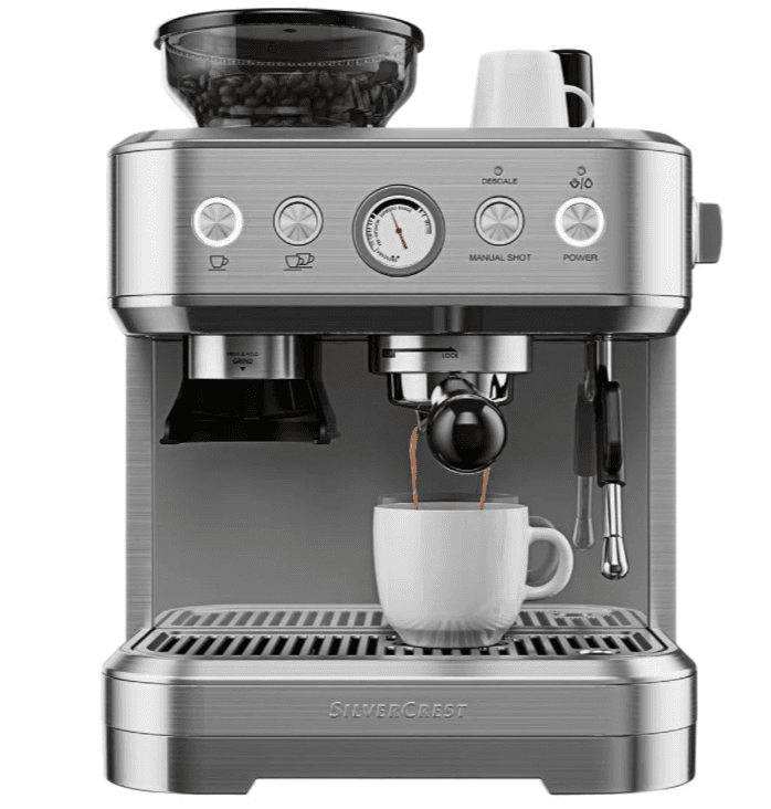 Automatické espresso Silvercrest, 15 bar