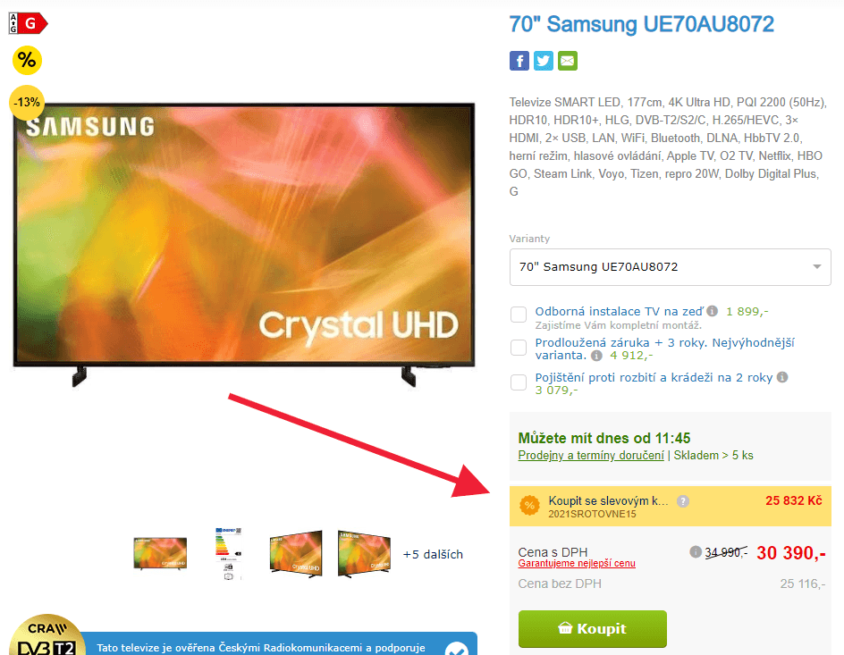 4K Smart TV, 177cm, HDR, Samsung8