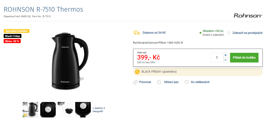 Rychlovarná konvice ROHNSON Thermos