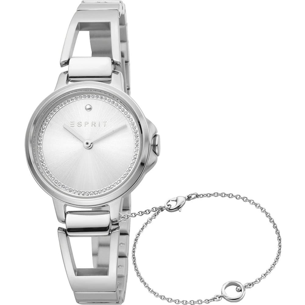 Hodinky + náramek ESPRIT Brace Silver