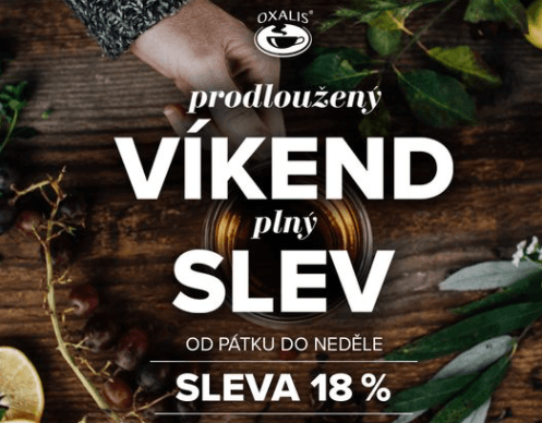 Oxalis - sleva 18% na vše