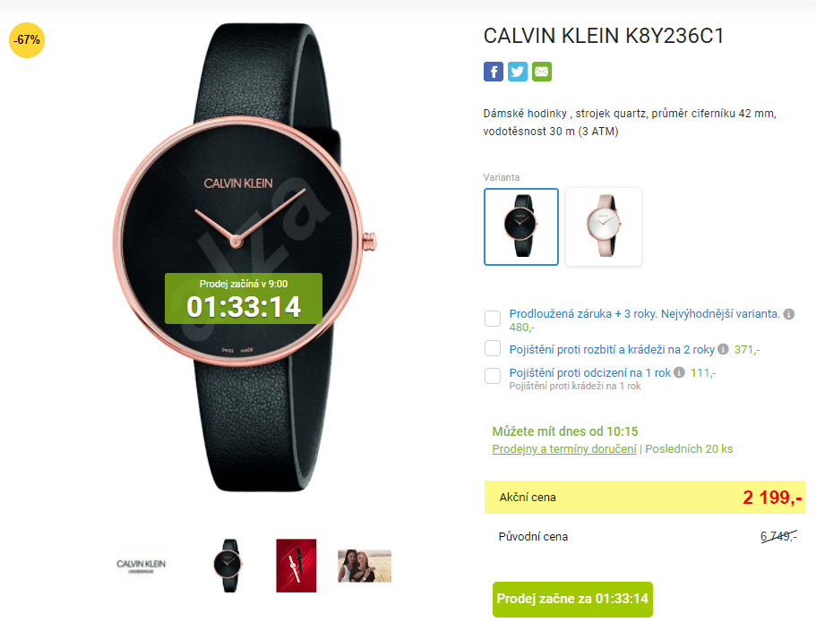 Dámské hodinky Calvin Klein