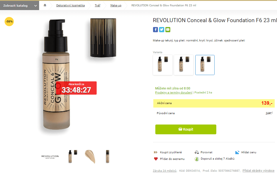 Make-up Revolution Conceal & Glow 23ml