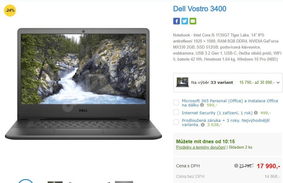 Dell, i5 4,2GHz, 8GB RAM, Nvidia 2GB, 14"