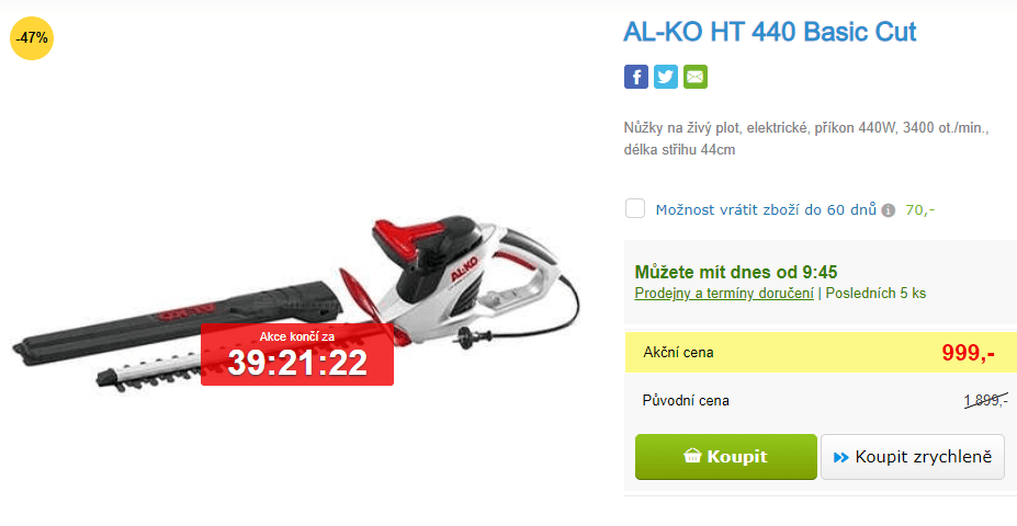 Elektrické nůžky na živý plot AL-KO