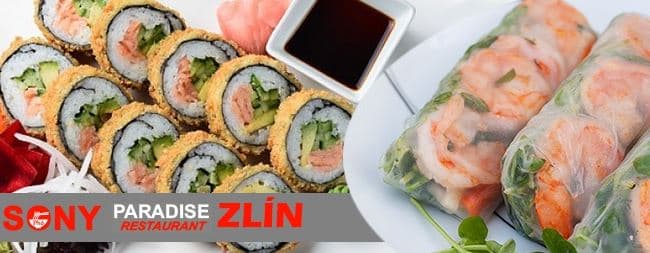 Vietnamské závitky a oblíbené grilované sushi 