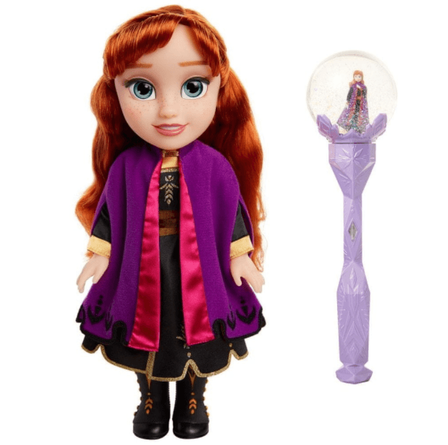 Panenka Anna + hrající sněhová hůlka, 33cm