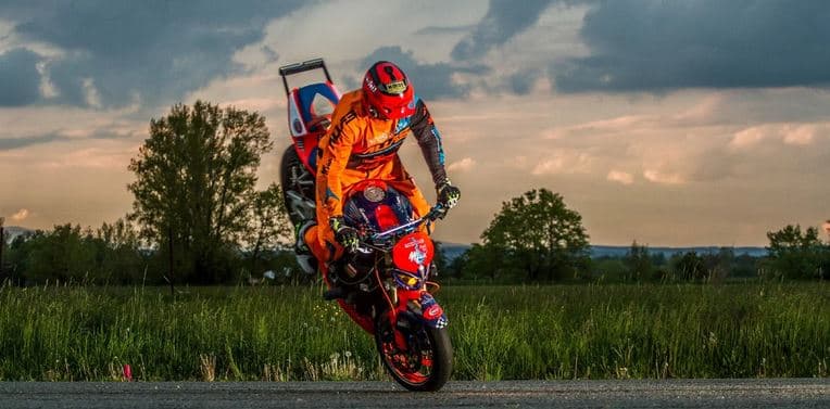 Kaskadérská motocyklová show
