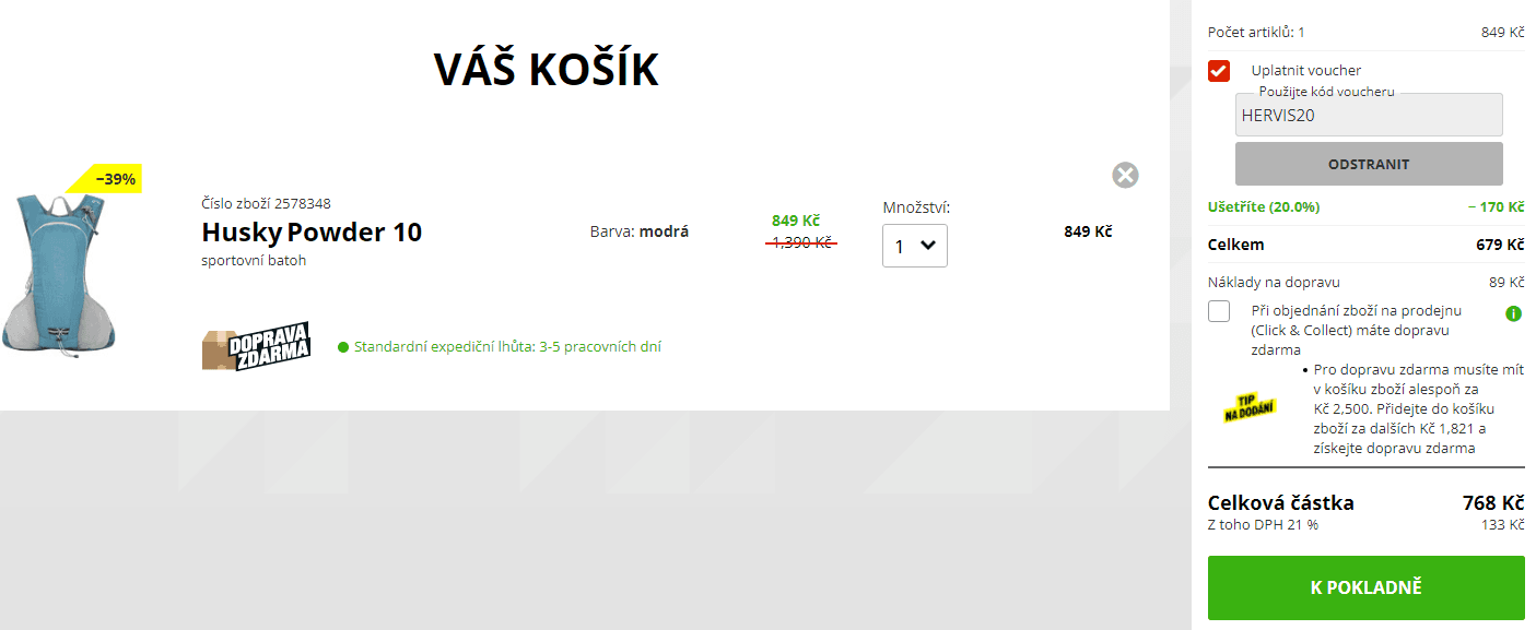 Cyklistický batoh Husky Powder 10
