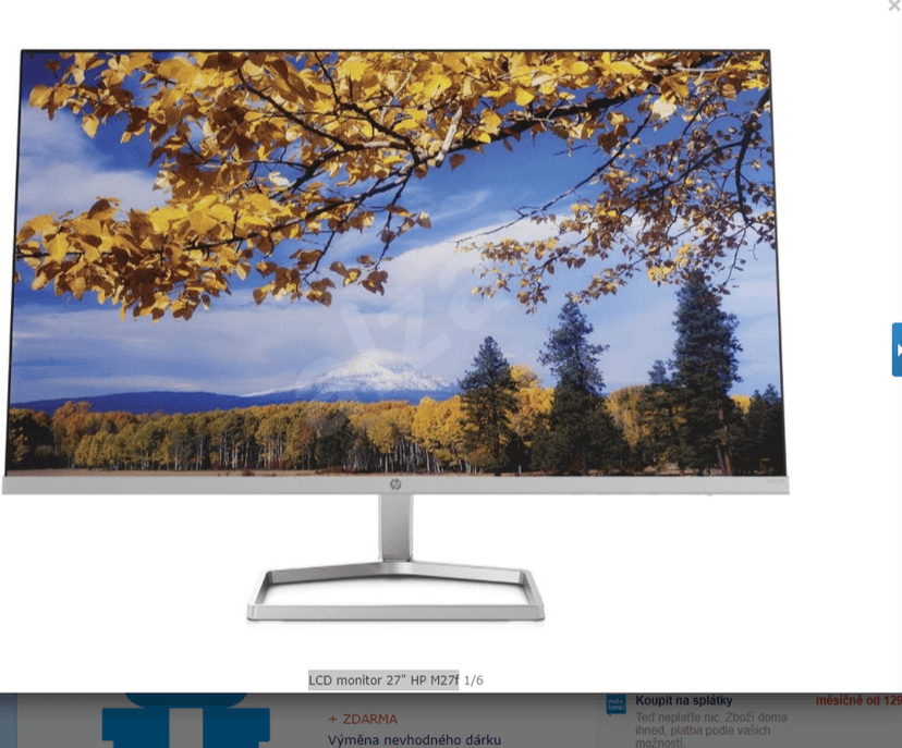 PC monitor HP, 27", full HD