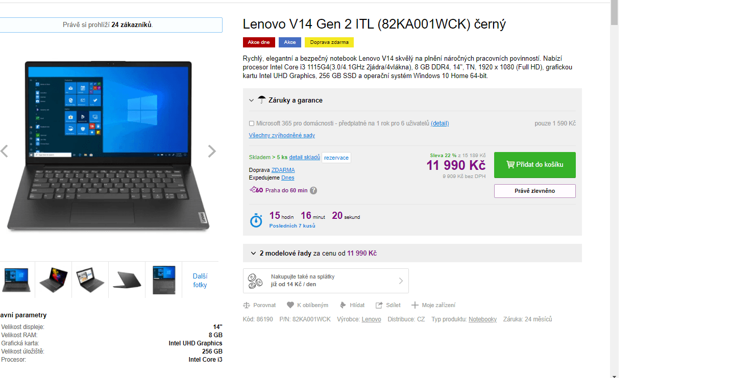 Lenovo, 4,1GHz, 8GB RAM, SSD, 1,6kg, 14"