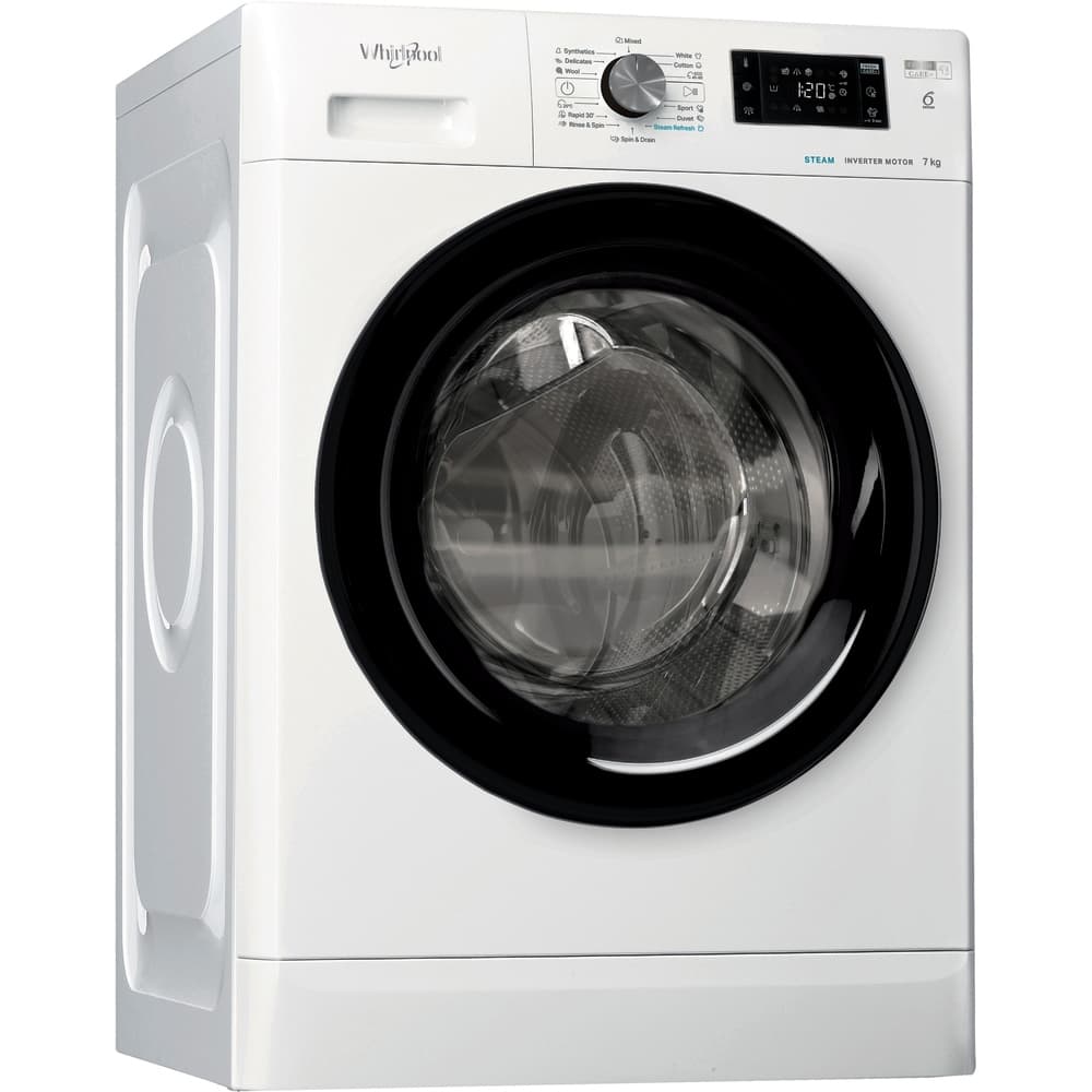 Whirlpool, 7kg, 1200 ot., Steam refresh