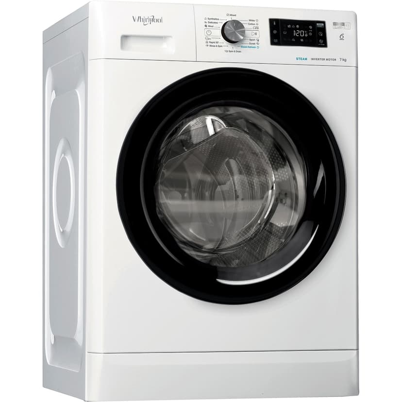 Whirlpool, 7kg, 1200 ot., Steam refresh
