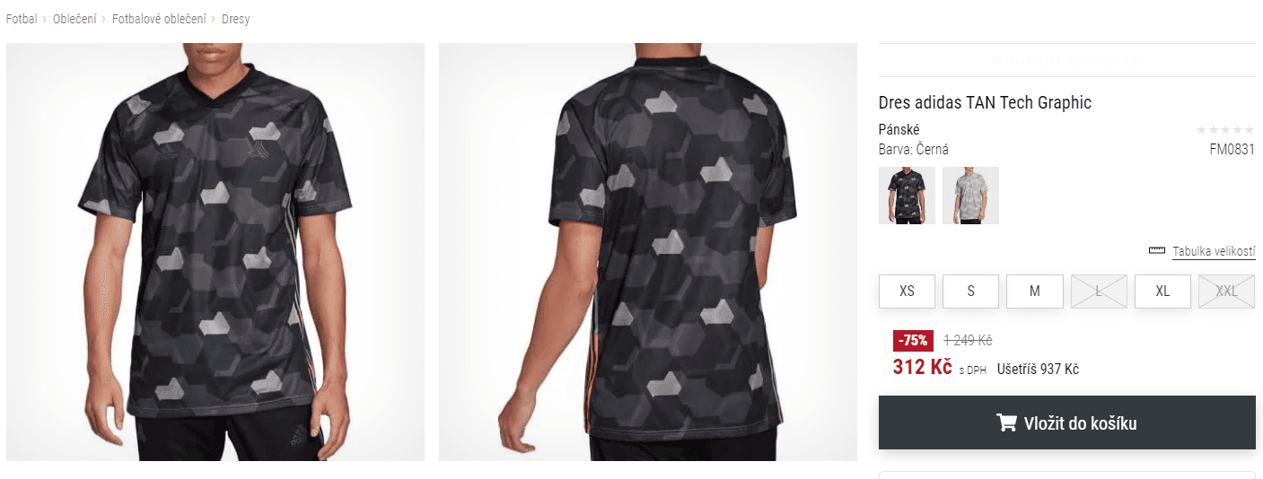 Sportovní dres pánský Adidas Graphic