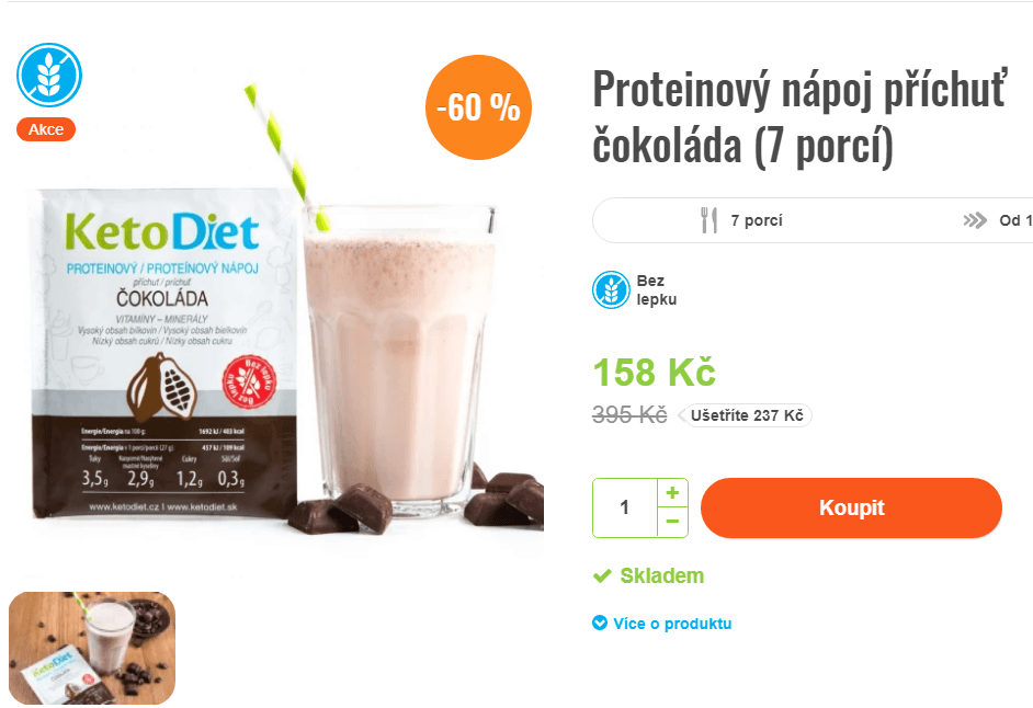 Proteinový nápoj čokoláda (7 porcí)